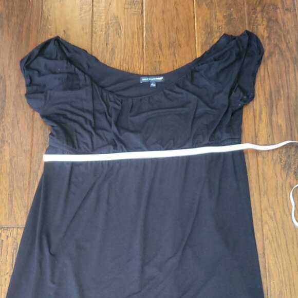 Saint Tropez West Little Black Dress Size Large Midi Romantic Whimsigoth - Picture 10 of 11